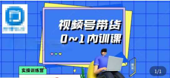 视频号直播带货系统性培训班，0-1商家运营内训课