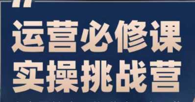 1688运营实操必修挑战营，小白零基础可学，21天进阶深度运营店