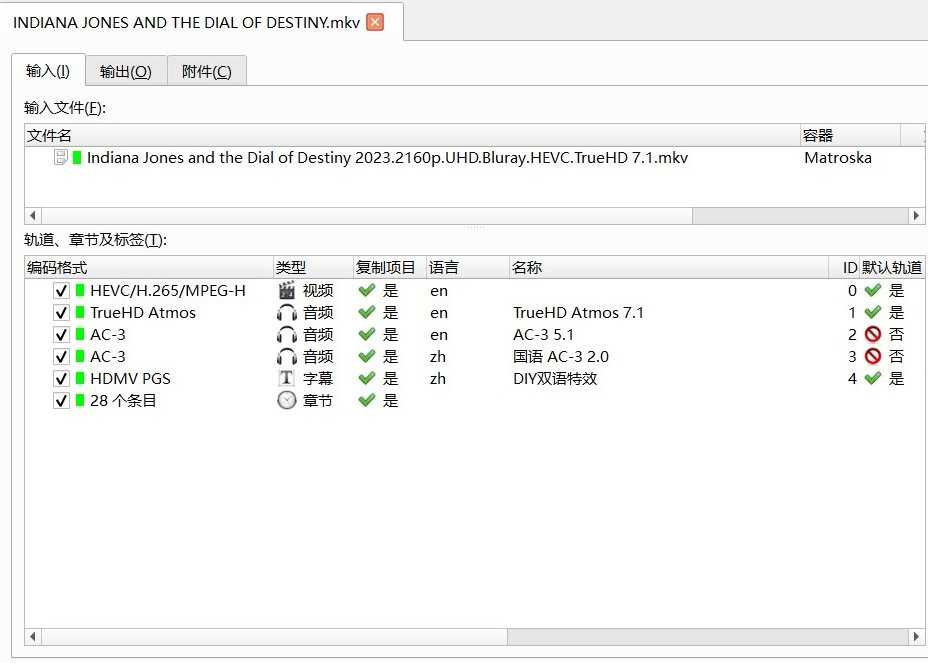 《夺宝奇兵5：命运转盘》4K REMUX【国英双语】【DIY双语特效】【68.1GB】