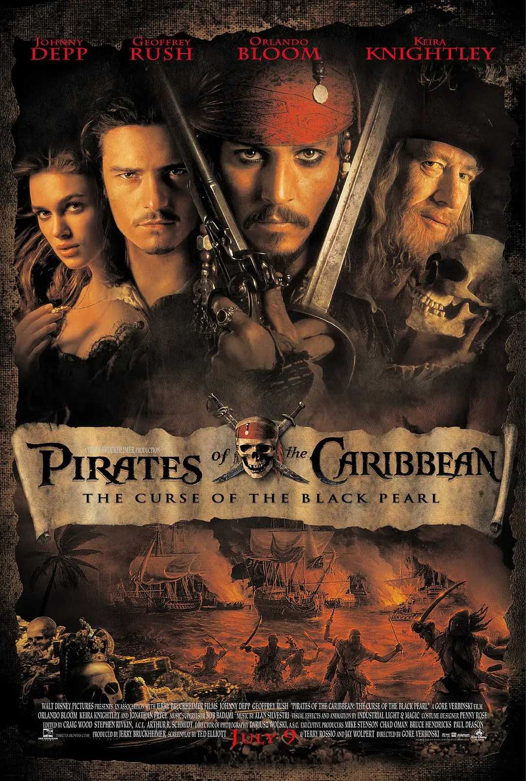 《Pirates of the Caribbean: The Curse of the Black Pearl》（加勒比海盗：黑珍珠号的诅咒）Ⅰ 4K REMUX 蓝光原盘 外挂字幕