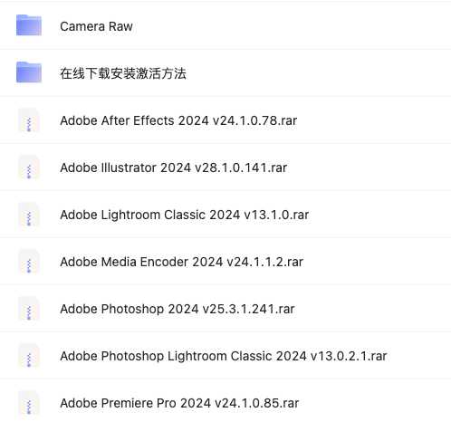 Adobe 全家桶2020-2024 Win+Mac版 PC机苹果电脑版PS PR AE...超全