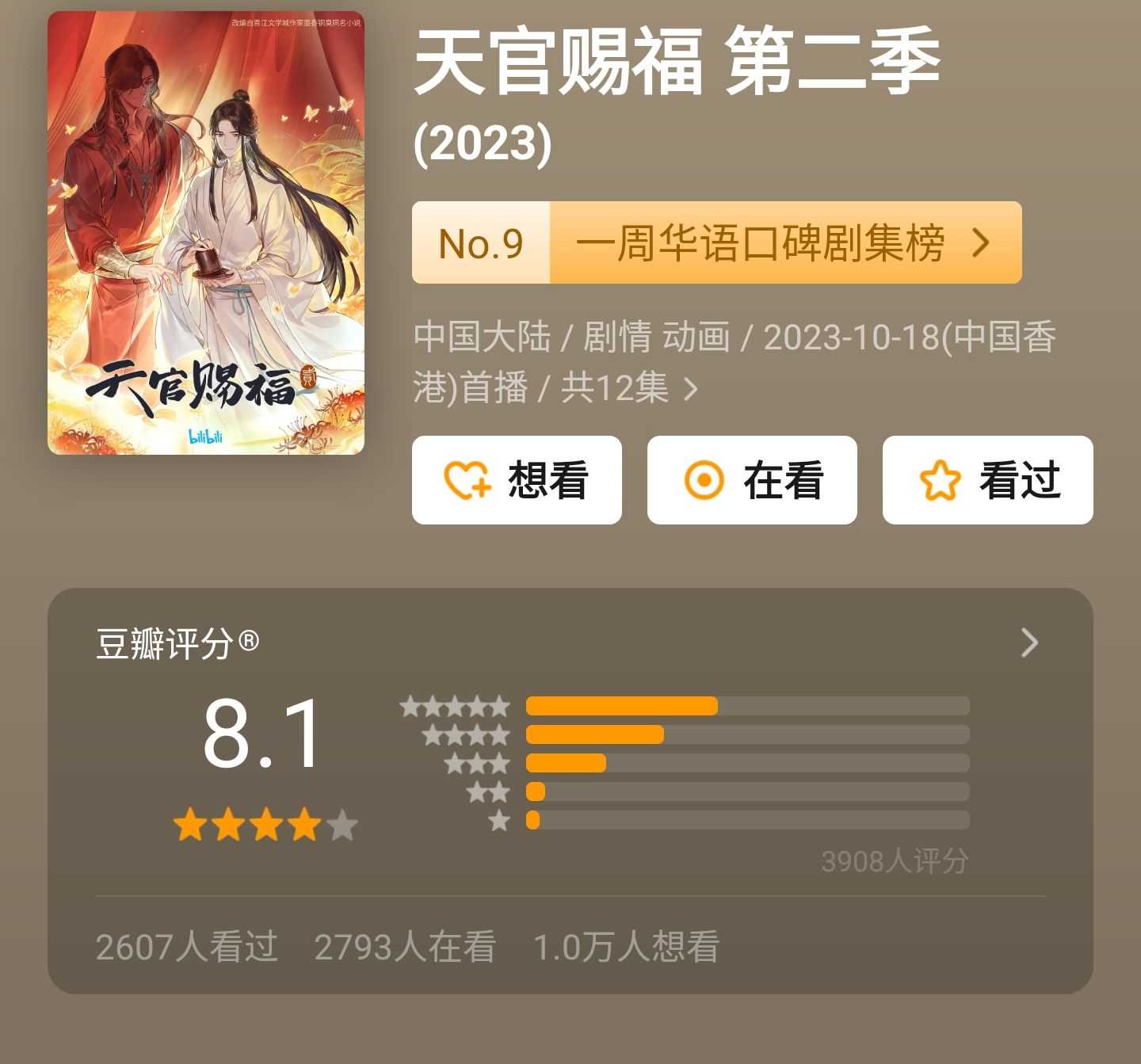 【周三已更新】天赐官福 第二季、少年歌行海外仙山篇 附前两季4K、遮天2023 4K、西行纪年番1-4 加影版、师士传说、