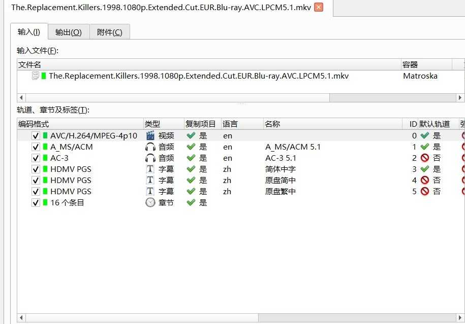 《替身杀手》 1080p原盘REMUX  加长版【简繁中字】【21GB】