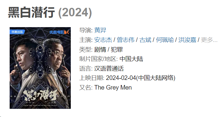 黑白潜行2024 国语中字 剧情 动作 犯罪 安志杰 曾志伟 4K&1080P 中文字幕