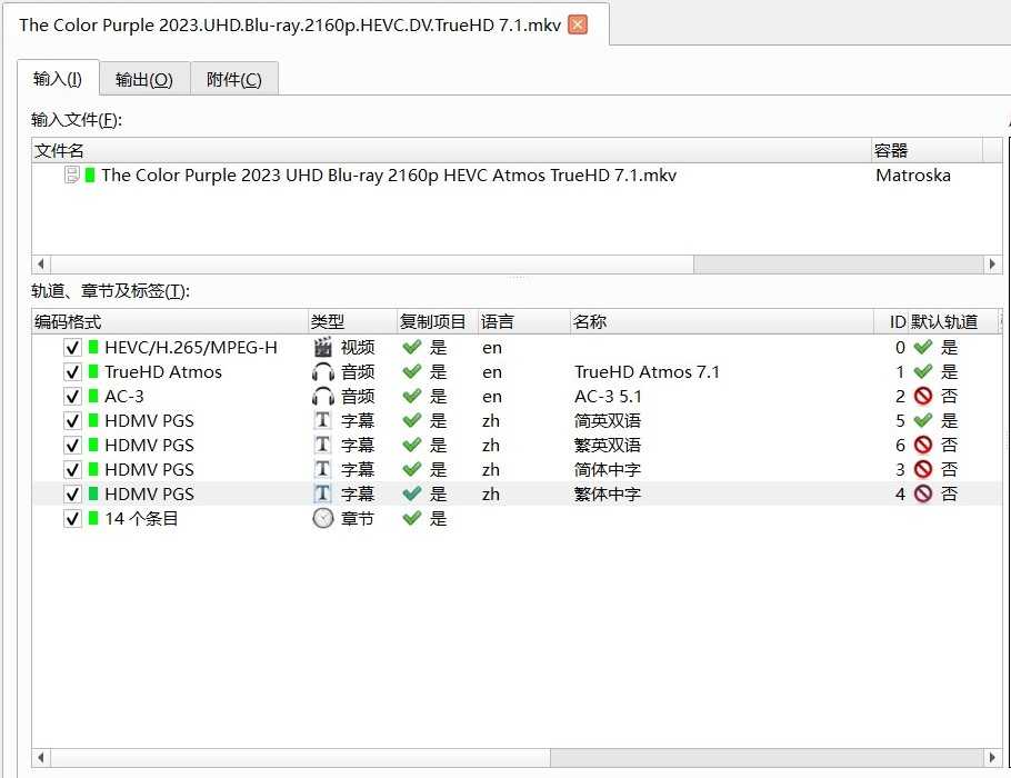 《紫色 2023》4K REMUX 69.9Mb/s【杜比视界】【简繁双语四字幕】【72.4GB】