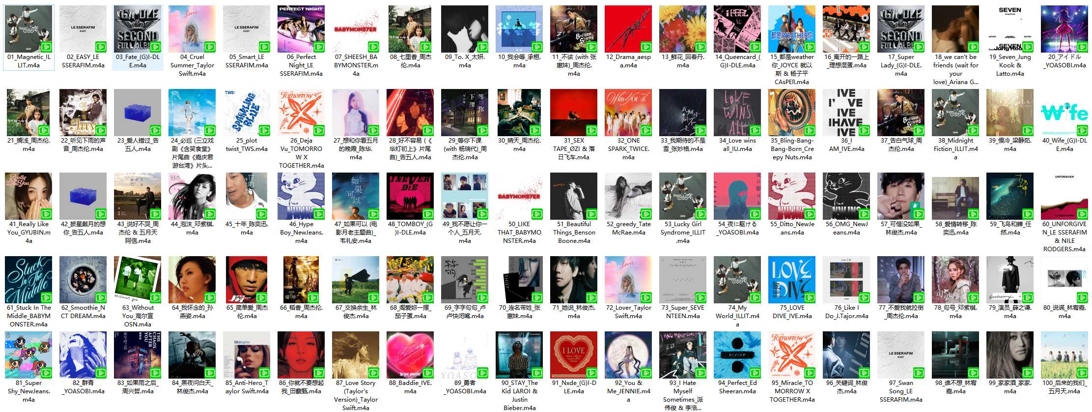 【AAC】Apple Music Top 100：台湾（2024-04-03）