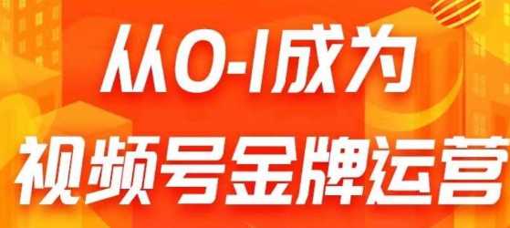 从0-1成为视频号金牌运营，我们帮你在视频号赚到钱