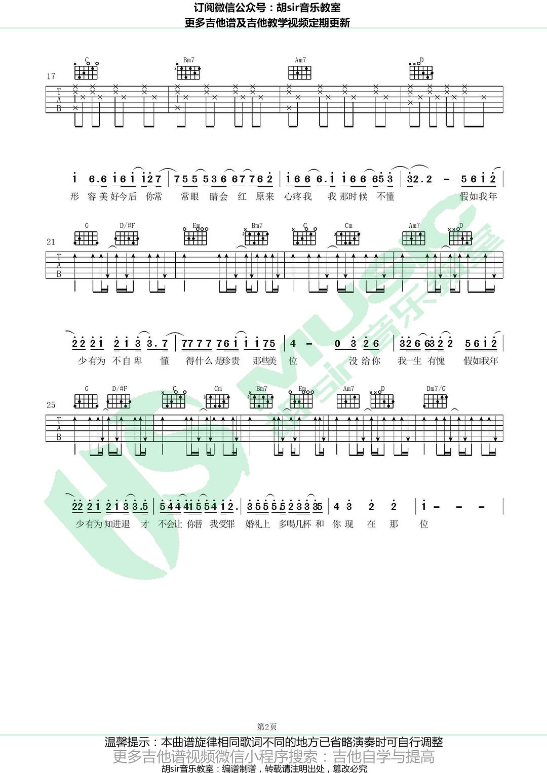 150节，完结版胡sir吉他综合教程：入门到即兴