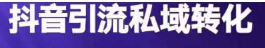 抖音引流私域转化，从抖音源源不断把人加到私域